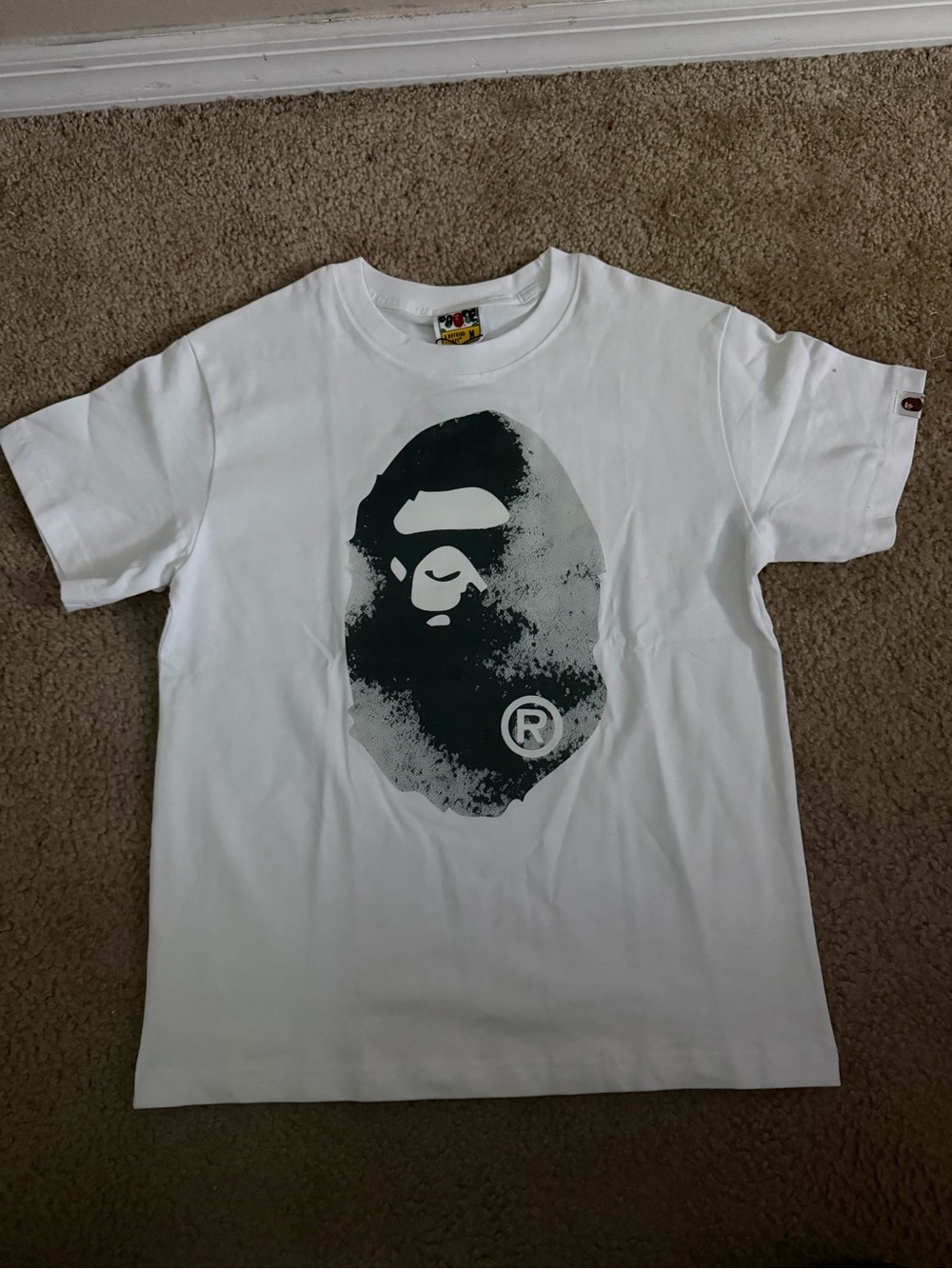 Bape White Short-Sleeve Tee